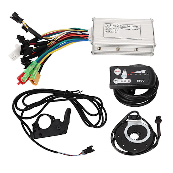 2024 Elcykel Motor Kontroller Kit Borstlös Motor Sinusvåg Kontroller Booster Tumgas Mätare Set 24V 36V 48V