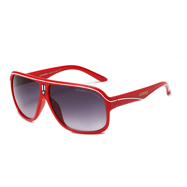 2023 Mærke Firkantede Solbriller Herre Vintage Retro Sports Køre Solbriller Oversize Farverige UV400 Udendørs Briller gafas de sol C4 Rød-Grå C4 Red-Gray with packaging