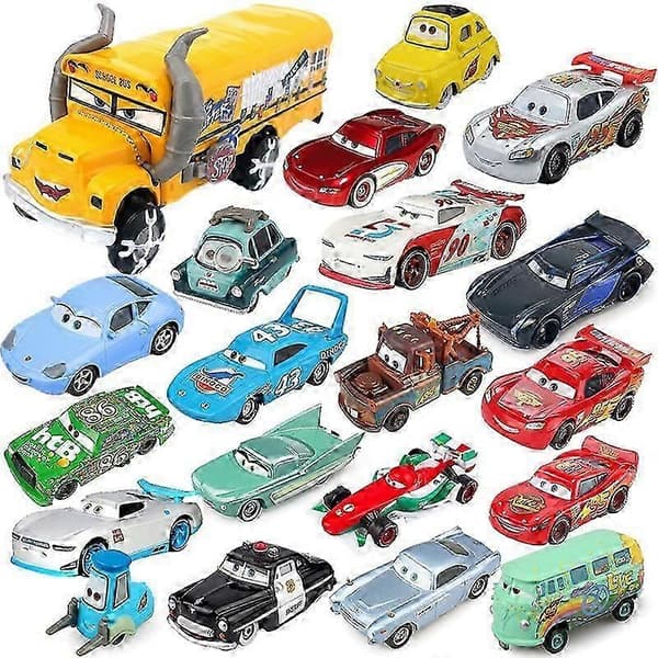 Disney Pixar Biler 2 3 Lynet McQueen Mater Jackson Storm Ramirez 1:55 Trykstøbt Køretøj Metal Legering-FO-