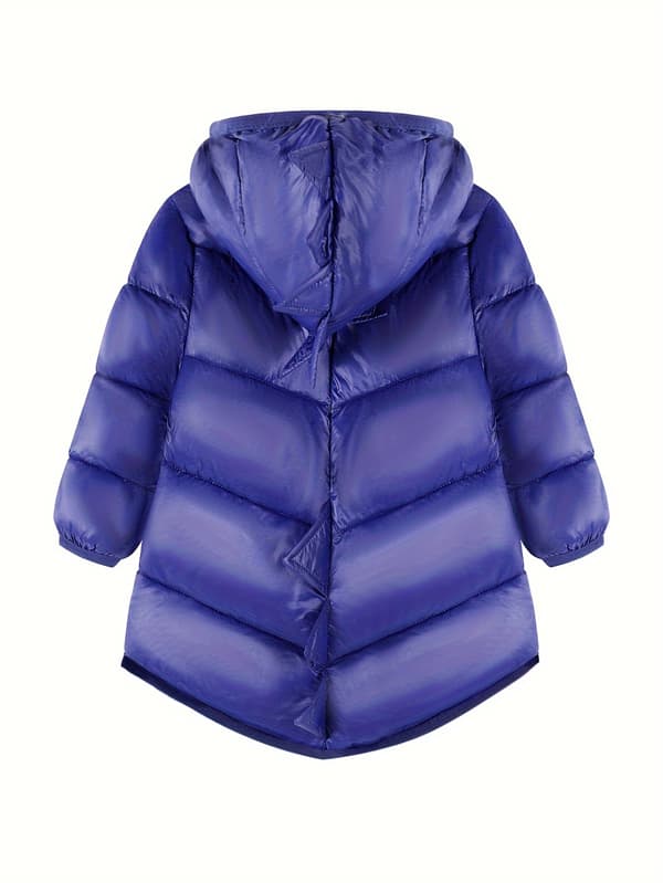 Vindtät pufferjacka med dinosauriemotiv för barn 7-8Y Navy
