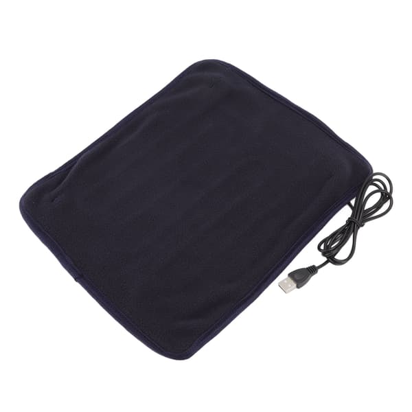 Portable USB Heating Pad Shoulder Neck Leg Waist Heating Pads with Multi Level Temperature Adjustment Timing Dark Blue-FO-