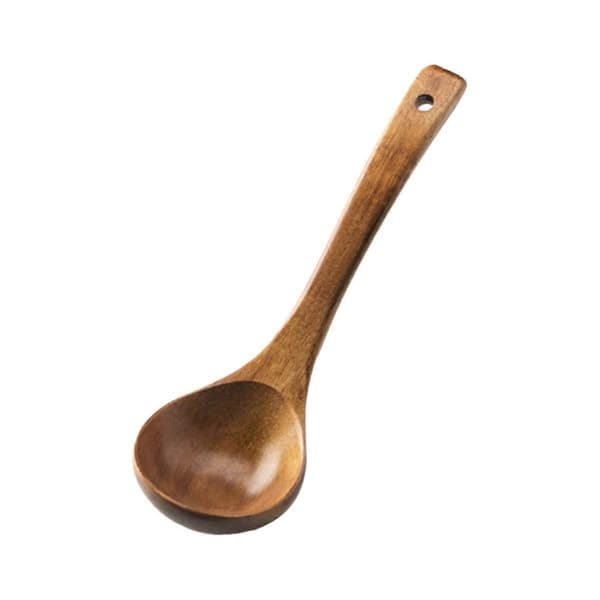 1 pc. Wooden Ladle with Large Capacity for Soup, Kitchen Use, Ladle for High Temperature Cooking, Practical and Durable A-FO-