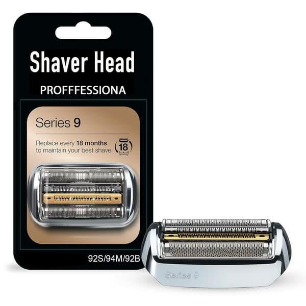 Original Replacement Blade for Braun Series 9 Shavers (94M/92S/92B) - Foil and Cutter Cassette for All Series 9 Models-FO-