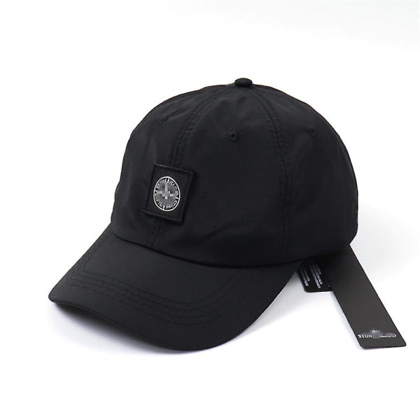 Stone Island Cap Unisex Herr Dam Justerbar Sommar Outdoor Sport Hat (FMY) Black