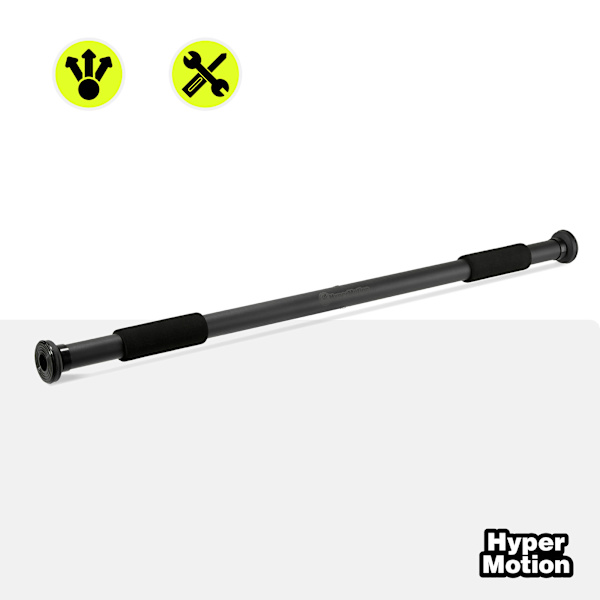 HyperMotion Adjustable Pull-Up Bar 80-130 cm, 150 kg, Black-FO-
