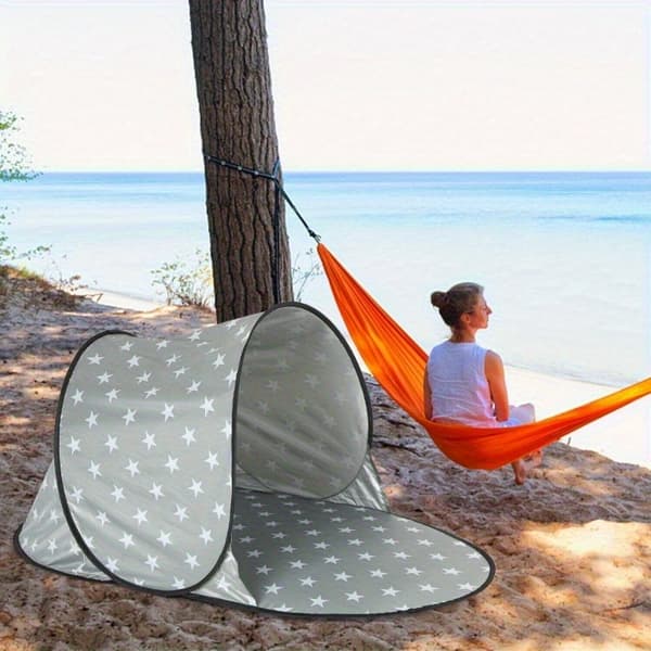 Pop Up Campingtelt Strandbaldakin UV-resistent Letvægts Bærbart Udendørs Læskur Blue