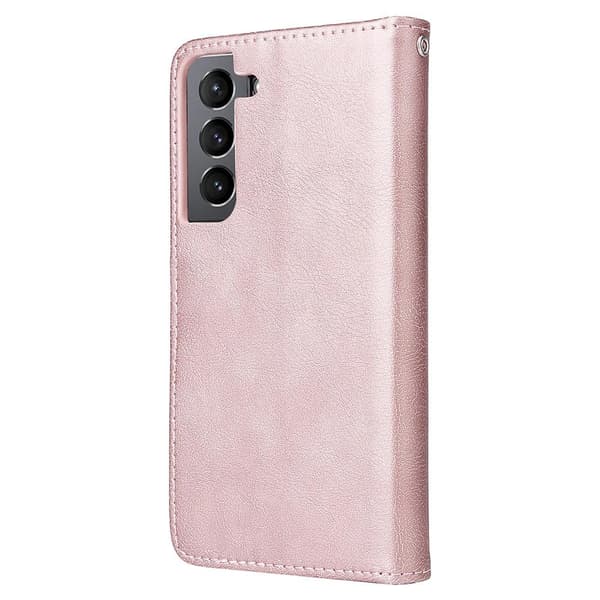 Magnetiskt 2-i-1 Plånboksfodral Kompatibelt med Samsung S22 - Rosa-FO-