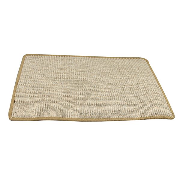 Kradsemåtte til katte, naturlig sisalvævet reb Kradsemåtte til katte Skridsikker Praktisk legetøj til klopleje Kattemåtte Beskyt tæpper og sofaer 40*60 cm Brun‘-MM