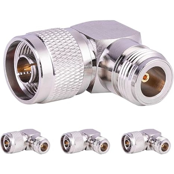 4 kpl N-tyypin kulmaliitin N-uros - N-naaras -adapteri C-LP-