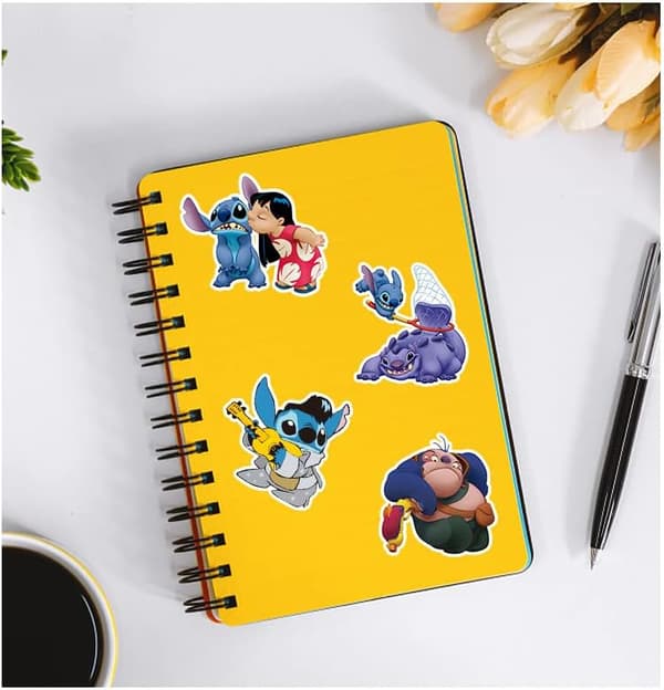 100 Lilo & Stitch -tarraa, Stitch-tarrat-FO-