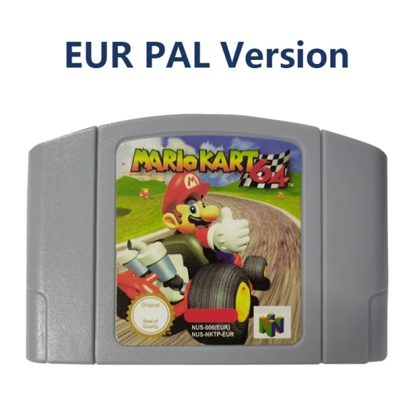 N64 spilkassette EUR Version/PAL Mario Kart, smash bros, Mario party D