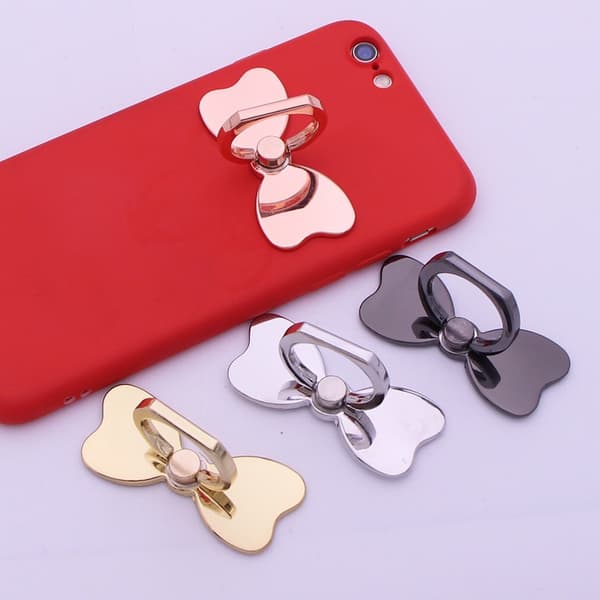 Mobiltelefon Fingerholder Smuk Metal Sommerfugl Ring Greb Stabil-FO-