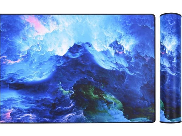 Gaming Musemåtte med RGB LED Lys - 90x40cm - Ocean Waves-FO-