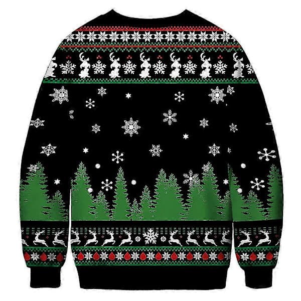 Dame Herre Par Jule Stygg Genser Genser Grinch Trykk Rund Hals Pullover Genser Langermet Grønt Monster E 2XL E-FO- E 2XL