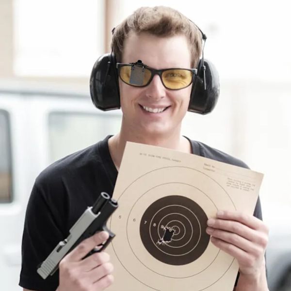 2 st internationella standard skytteglasögon lappar, sport skytte hög fokus glasögon lappar, förbättrad skytte precision, mål assisterad