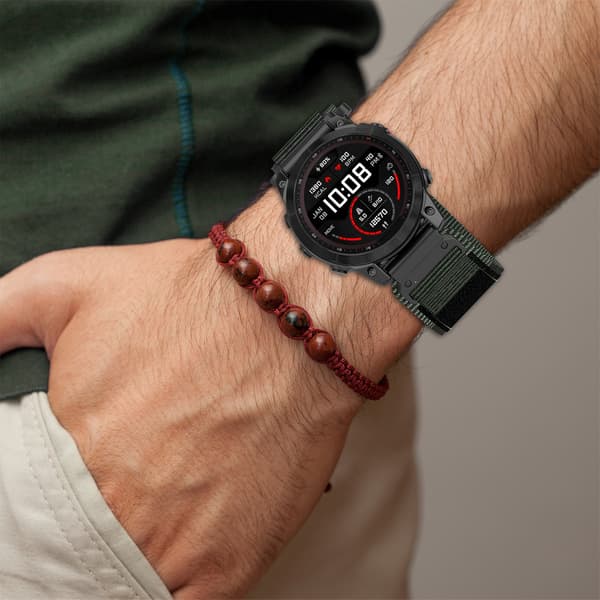 20 mm ranneke Garmin Fenix/Instinct/Descent/Epix -kelloille, harmaa-FO-