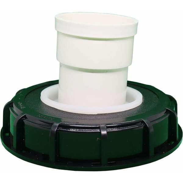 Nylon IBC-dæksel med dæksel til IBC regnvandstank 1000 l DN 75 Nålefilt Sort 165 mm,-FO-
