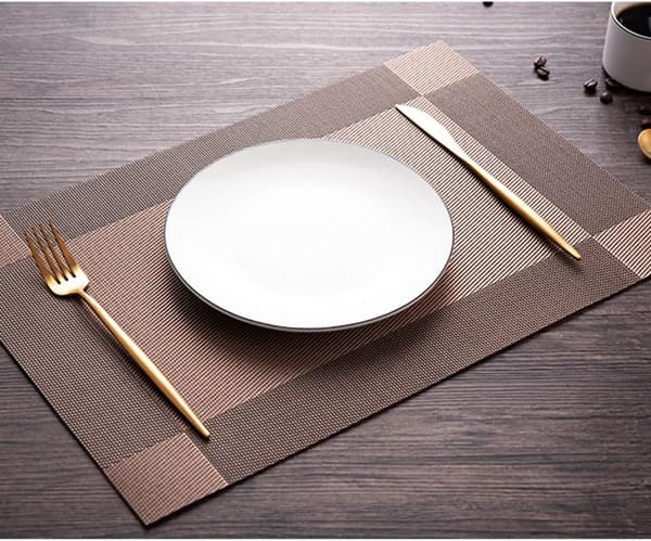 Table Placemats, 6-pack Non-slip, Washable and Heat-resistant Placemats for the Kitchen-FO-