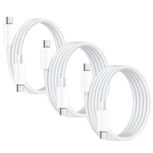 iPhone 15 Charging Cable 20W [3-Pack 2M+2M+1M] USB C to USB C Cable PD3.0 QC4.0 Fast Charging-FO-