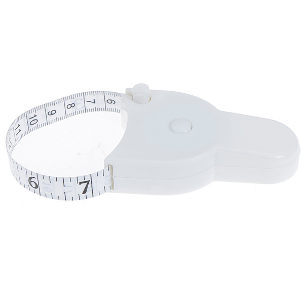 2 st kroppsmåttband för midjemätning, diet, viktminskning, passform, vit-PO- White 2Pcs