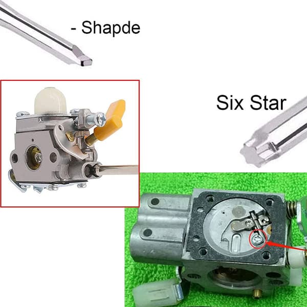 Carburetor Adjustment Tool Kit for 2-Stroke Engines, Carburetor Adjustment Tool for Chainsaw Weed Trimmer-FO-