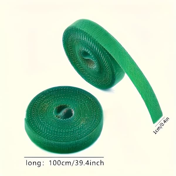 Genanvendelig plantebinder 4 ruller - Fleksibel nylonstrop til vinstokke, blomster, haveplanter 4 Rolls 100cm