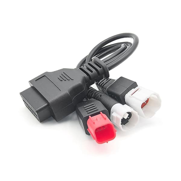 Obd2 diagnostikkabel för Kline Euro5 motorcykel 16-stift till 3-stift 4-stift 6-stift Obd2 3-i-1 diagnostikadapter-FO-