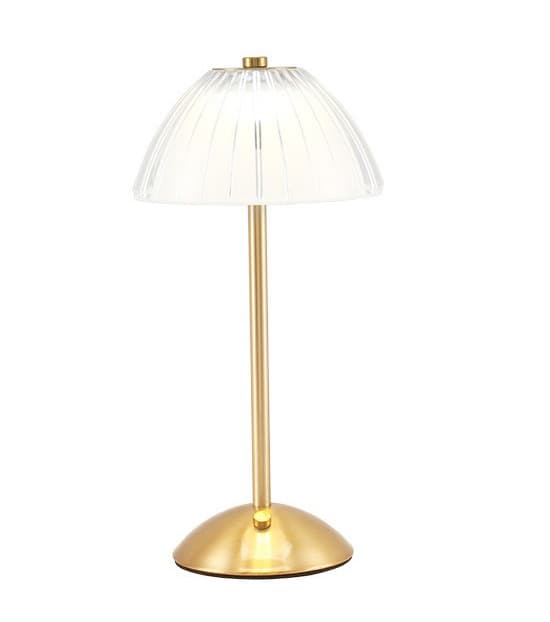 LED Cordless Table Lamp, Battery Powered Table Lamp, Decorative Pumpkin Lamp for Desk, Touch Charging for Home, Bedroom, Study, Mood Lamp-FO-