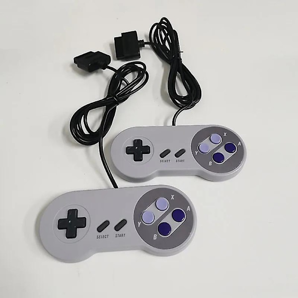 16-bits universell kablet spillkontroll Klassisk spillhåndtak Gamepad Joysticks PC-videospill 7P-kontroll for Snes