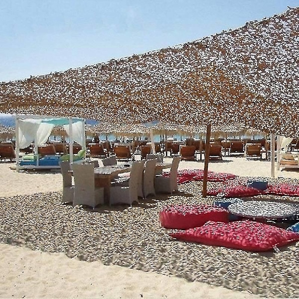 Kamuflasjenett Solskjerming Kamuflasjenett Persienner Patio Mesh Nett for Camping Skyting Jakt-WELLNGS Desert Digital Camo Desert Digital Camo 4m by 4m