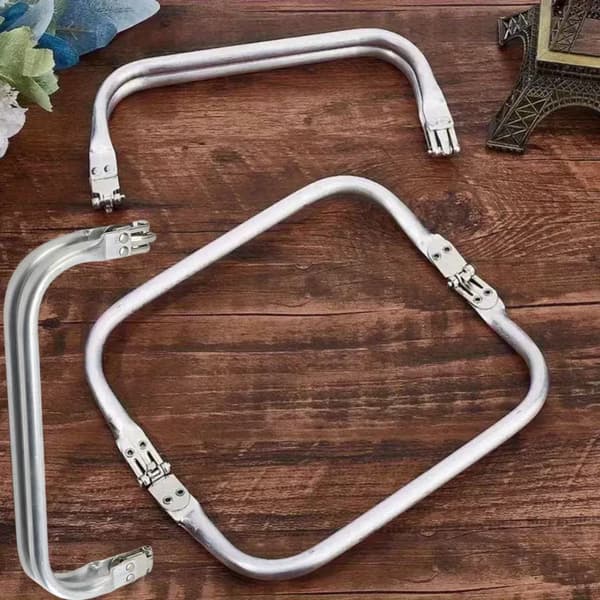 3-pack silverfärgade aluminiumklämmor för väskor, smycken, scrapbooking 16 cm Silvery