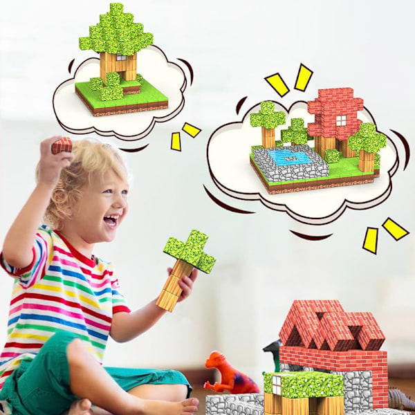 My Magnetic World Blocks Rakennuslelut pojille 6-12 vuotta