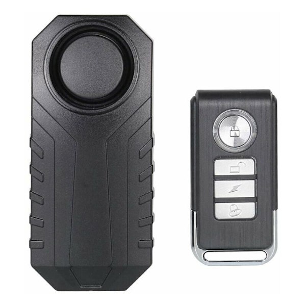 Cykelalarm, stöldskydd för motorcykelfordon med fjärrkontroll, 113 dB superhögt (1-pack)-KK-