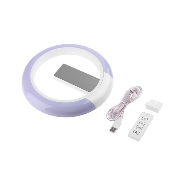 3D LED Väggklocka Digital Bordsklocka Alarm Spegel Ihålig