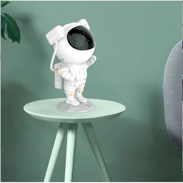 Stjerneprojektor Astronaut LED Nattlampe Stjernelampe Lampe Multicolor multifärg