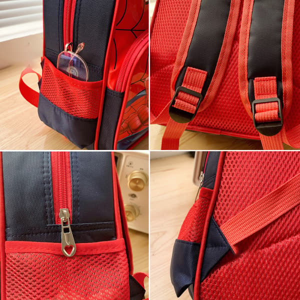 Marvel Kids Spider-Man Backpack Suitcase School Bag Red-FO- Red
