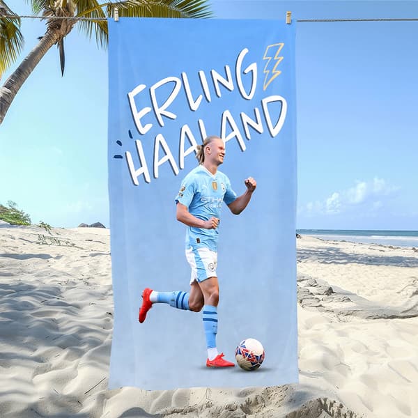 Erling Haaland badehåndklæde 10-FO- 10 80×160cm