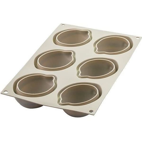 SILIKOMART 6-hulls 3D sitronform - Fleksibel og varmebestandig