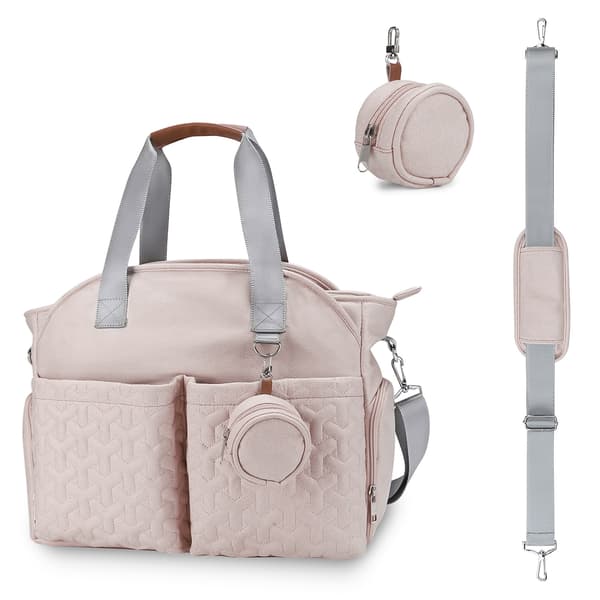 Rosa babyveske brystpumpeveske-FO-