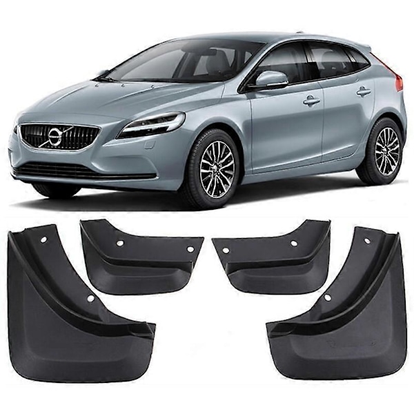 Äkta Komplett Sats Stänkskydd Mud Flaps Skärm För 2012-2024 Volvo V40