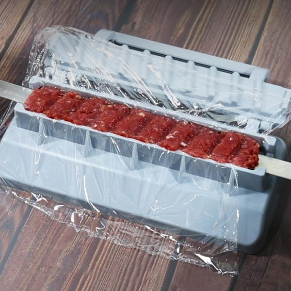 Kebab Maker, Kebab Press Manuell Kabelform Bärbar Kabb Maker Grillspett, Kabel Maker, Kebab Press Maskin, Lätt att Rengöra Utomhus Grillverktyg
