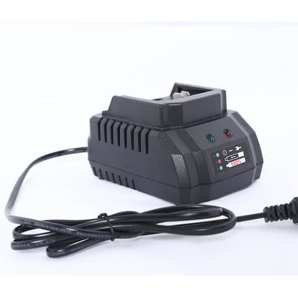Oplader kompatibel med Makita Lithium 18v 21v batteri Anvend strøm EU-stik sort none-FO-