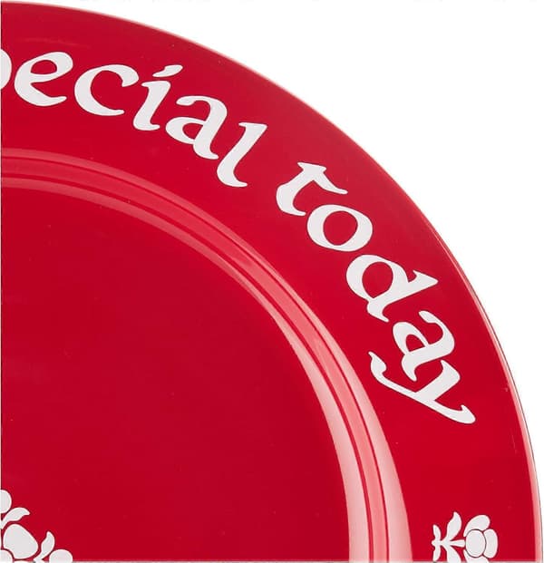 Du är speciell idag körsbärsröd tallrik-FO-