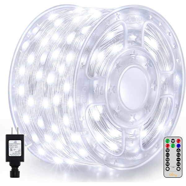 500 LED Outdoor String Lights, 50m Waterproof with Remote & Timer-FO-