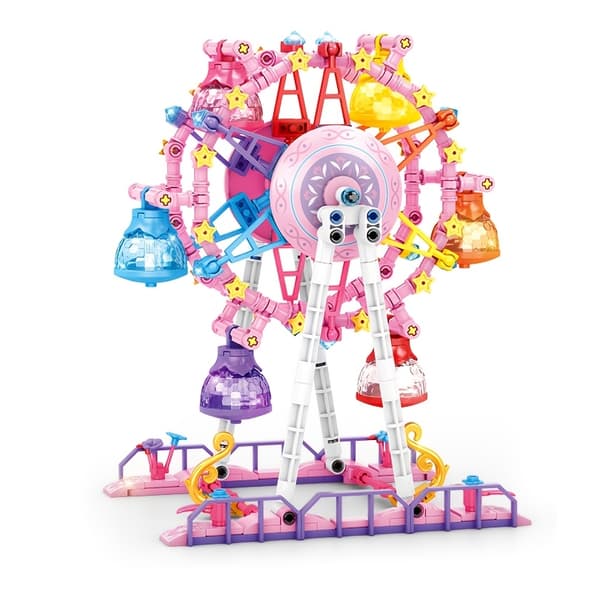 Dream Princess, Ferris Wheel Building Block Set, Realistic Architectural Entertainment Facility, Toy Model-FO-