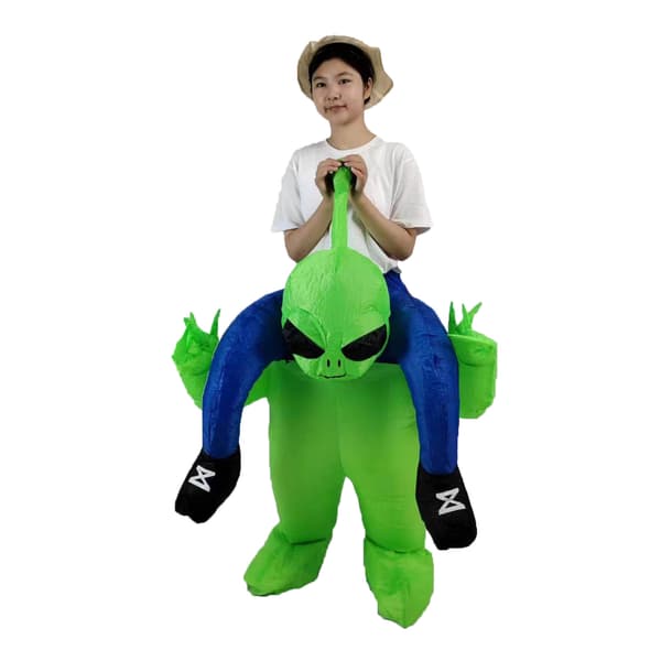 Uppblåsbar utomjordingdräkt för Halloweenfester - Barn & Tonåringar 90-140cm-FO-