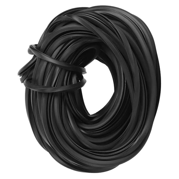 Svart drivhus gummilist kabel drivhus tilbehør tetning 18m-FO-