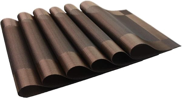 Table Placemats, 6-pack Non-slip, Washable and Heat-resistant Placemats for the Kitchen-FO-