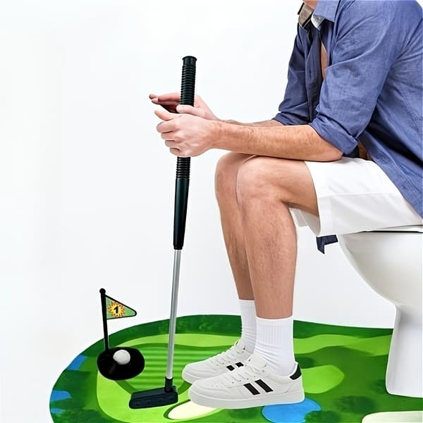 Toalettgolfspel - Rolig badrumsskämtpresent för män