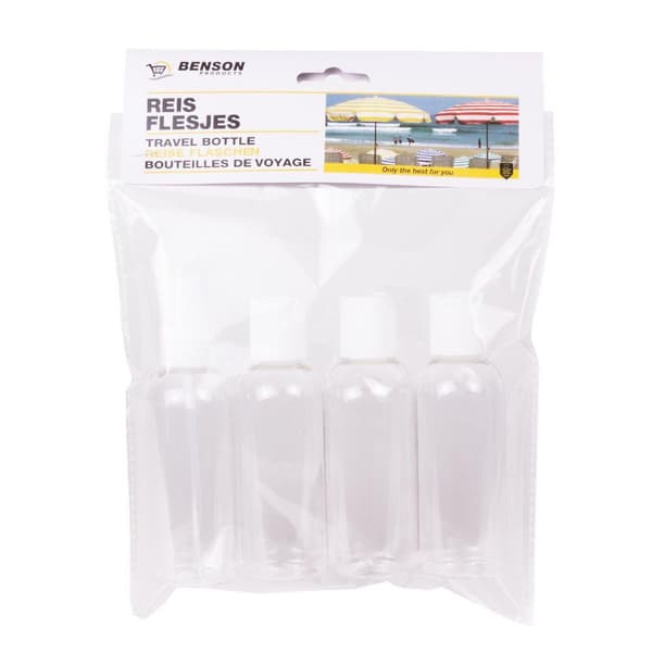 Reiseflasker / Reiseemballasje - Flasker for reise - 4-deler-FO-